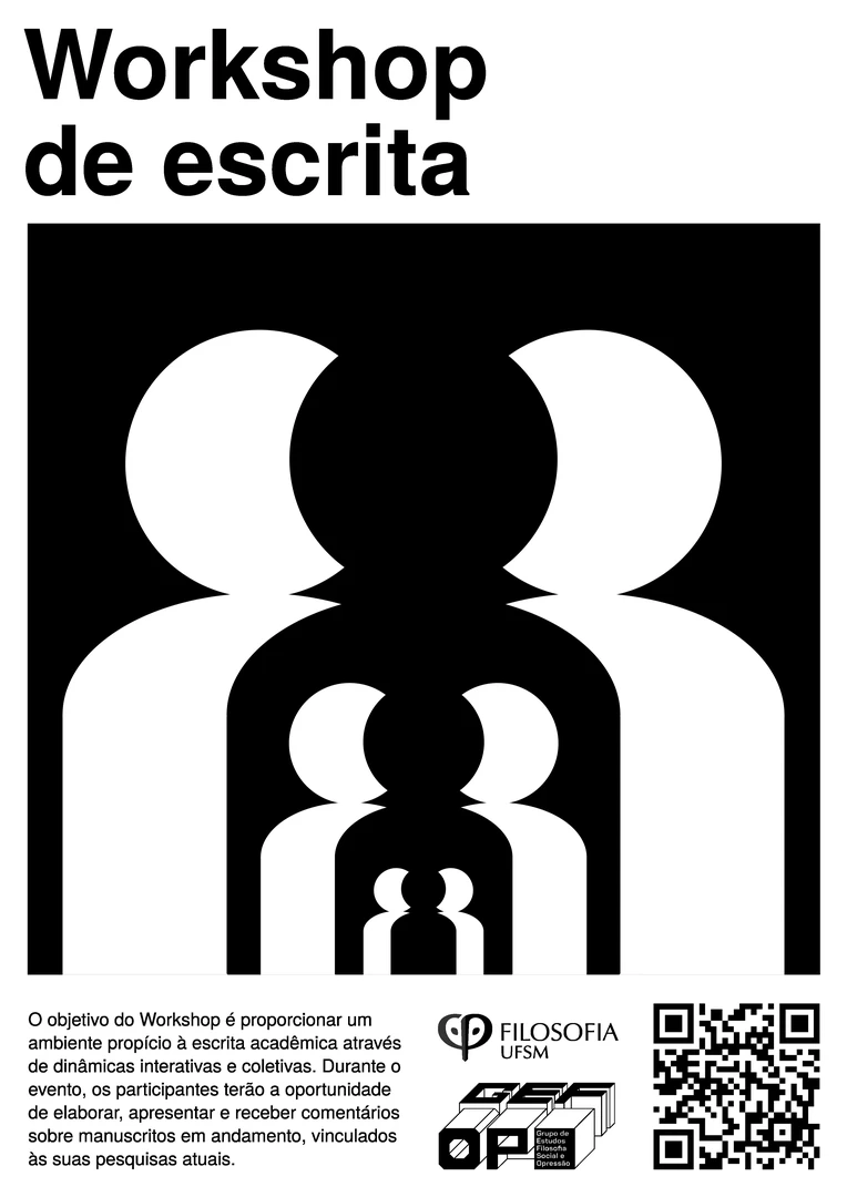 Cartaz do Grupo de Estudos em Filosofia Social e Opressão